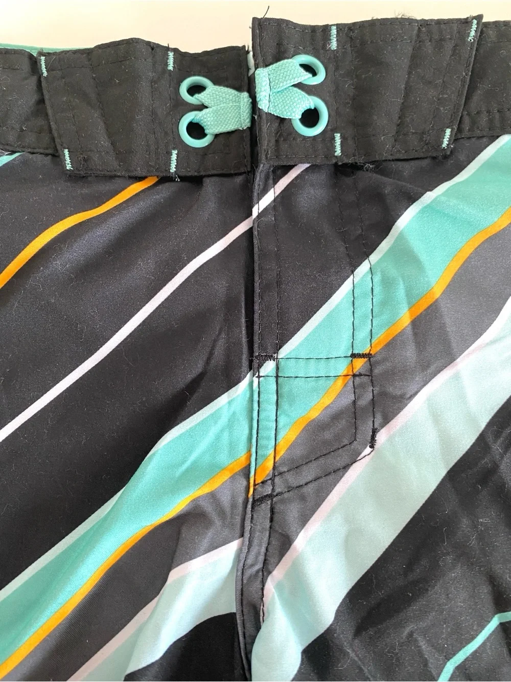 Art Class Multi-Color Striped Swim Trunk Suit Shorts Boy's Sz 10 New Pool Beach